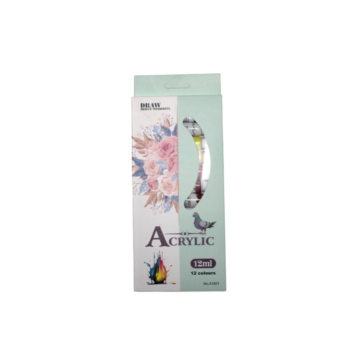 Acuarele 12 tub acrilice A1801