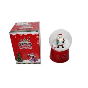 GLOB MOS CRACIUN CU MUZICA 13,5CM 1018