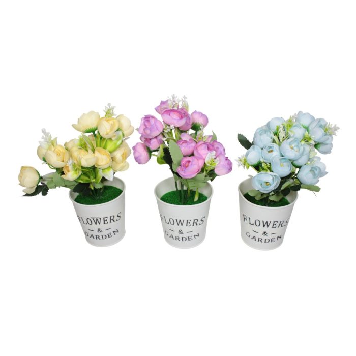 Ghiveci plastic cu flori bujori 407-15 (2)